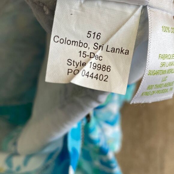 Lilly Pulitzer The Buttercup Scalloped Hem 3" Floral Shorts‎ Blue Size 00 - Picture 11 of 12